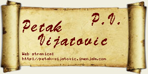 Petak Vijatović vizit kartica
